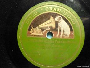 Discos de pizarra: Pizarra Gramófono - La voz de su amo - AE-367 - Talaverana - El Golfillo - Mercedes Serós